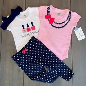 0-3M 4 Piece Pink Babygirl Outfit Bundle